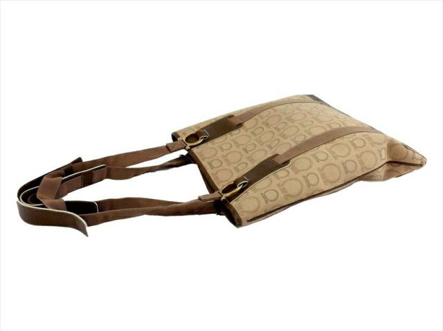 サルヴァトーレフェラガモ Salvatore Ferragamo ショルダーバッグガンチーニ ベージュ ブラウン グレー 灰色 レディース 中古_2