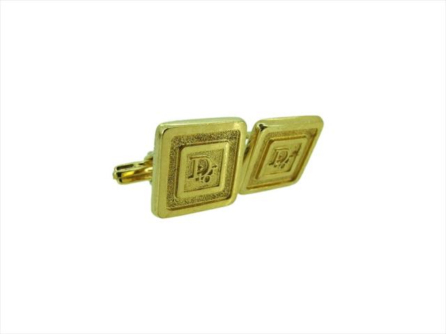 【30％OFF★週末タイムSALE】ディオール Dior カフスロゴ スウィヴル式 ゴールド レディース 中古_1