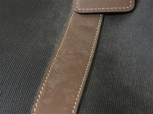 ダンヒル Dunhill ボストンバッグヘリンボーン グレー 灰色 ブラウン ゴールド レディース 中古_5