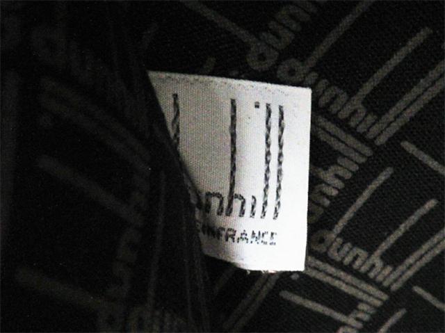 ダンヒル Dunhill ボストンバッグヘリンボーン グレー 灰色 ブラウン ゴールド レディース 中古_8
