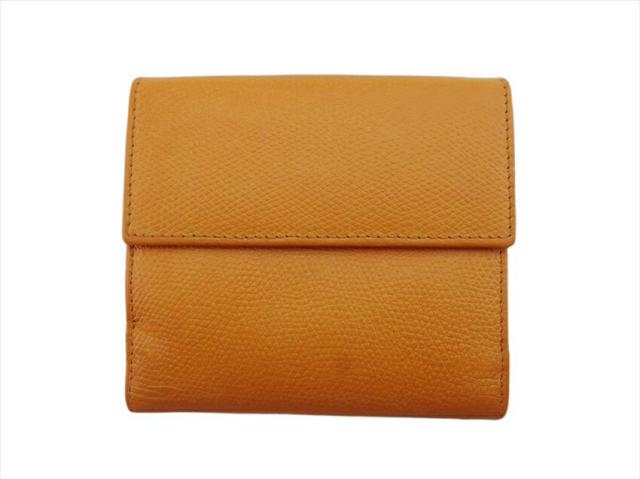 セリーヌ CELINE 二つ折り財布 オレンジ レディース 中古_1