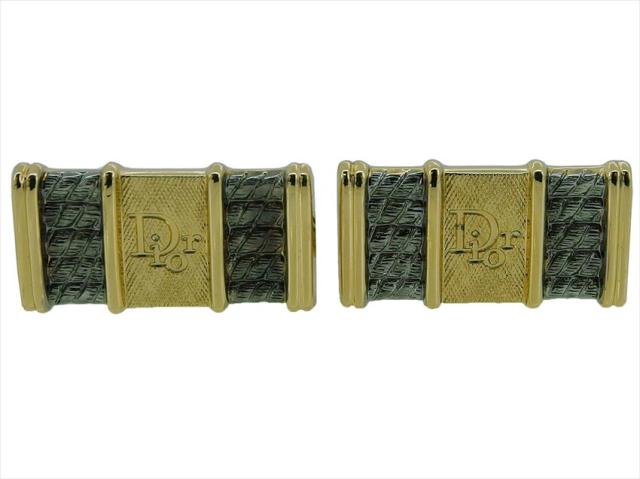 【月末タイムセール】ディオール Dior カフス ゴールド×シルバー レディース 中古_1