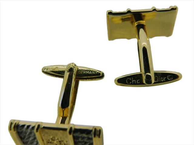 【月末タイムセール】ディオール Dior カフス ゴールド×シルバー レディース 中古_6