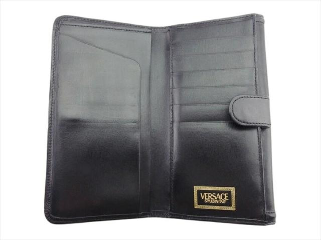 ヴェルサーチ VERSACE 長財布 ブラック レディース 中古 【公式通販】