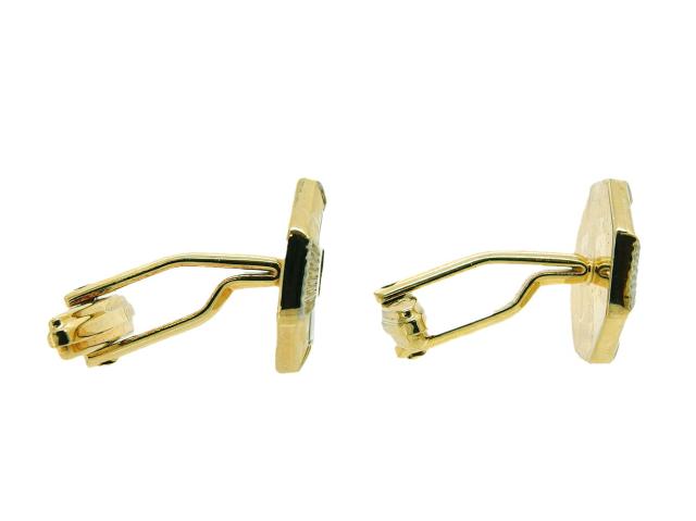 【30％OFF★週末タイムセール】ディオール Dior カフスDiorロゴ ゴールド　シルバー　ホワイト レディース 中古_4
