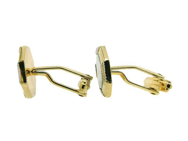 【30％OFF★週末タイムセール】ディオール Dior カフスDiorロゴ ゴールド　シルバー　ホワイト レディース 中古_6