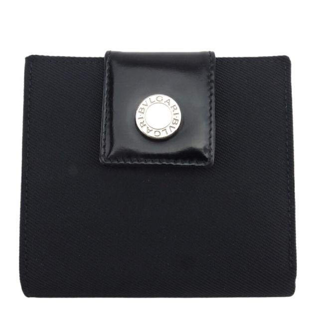 【BIGお買い物ラリー★30%OFFセール中】ブルガリ BVLGARI 二つ折り財布ブルガリブルガリ ブラック レディース 中古