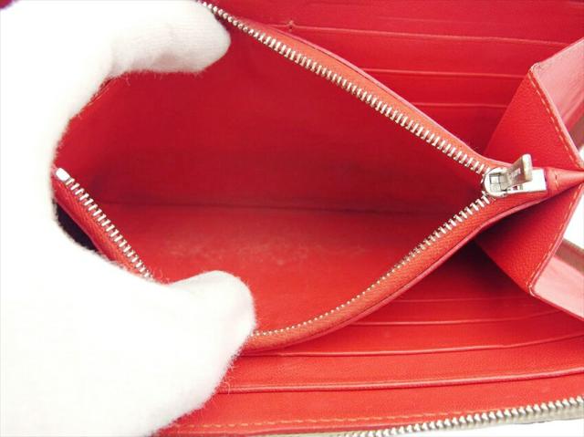 【30％OFF★週末タイムセール】セリーヌ CELINE 長財布 グレー 灰色 ベージュ レッド レディース 中古_5