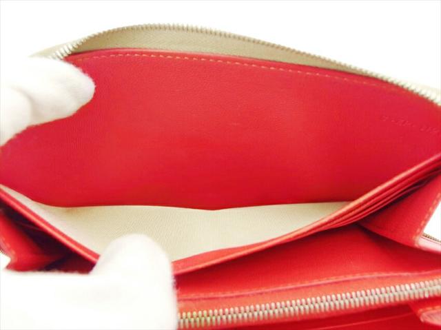 【30％OFF★週末タイムセール】セリーヌ CELINE 長財布 グレー 灰色 ベージュ レッド レディース 中古_6