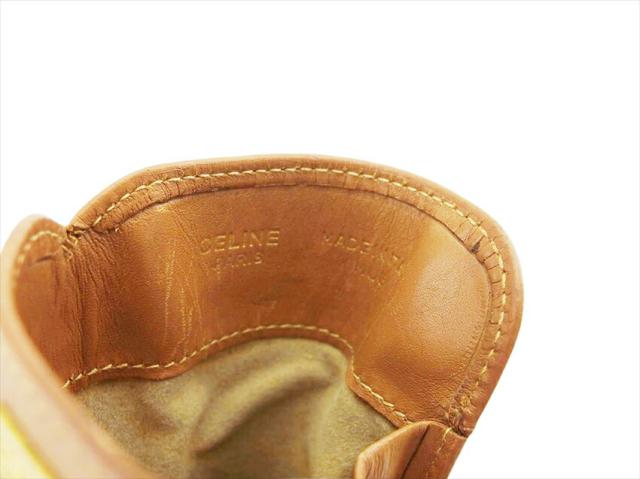【GWタイムセール】セリーヌ CELINE メガネケースマカダム マカダム ベージュ×ブラウン レディース 中古_6