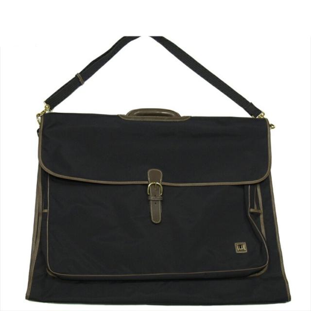 【BIGお買い物ラリー★30%OFFセール中】ダンヒル Dunhill ガーメントバッグロゴプレート ブラック ブラウン ゴールド レディース 中古