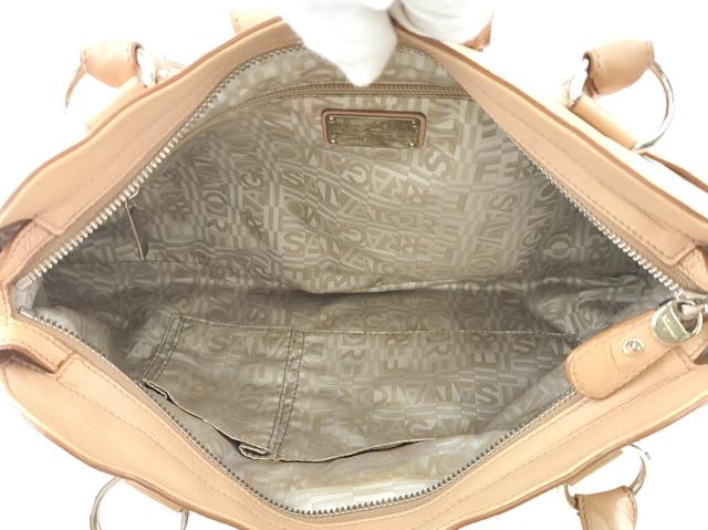 【GWタイムセール】サルヴァトーレフェラガモ Salvatore Ferragamo ハンドバッグガンチーニ ピンク ベージュ シルバー レディース 中古_5