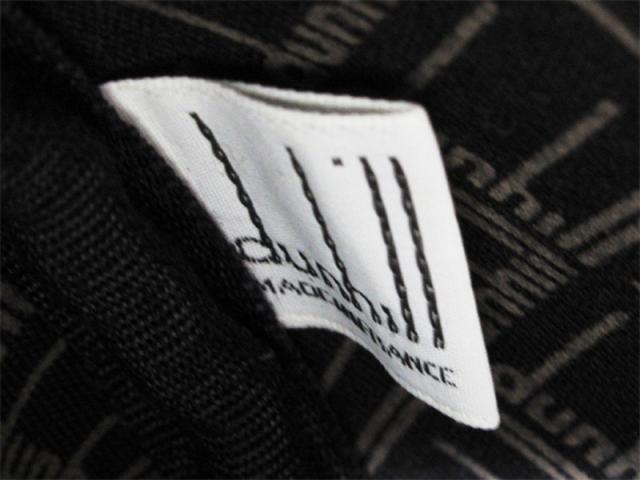 【30％OFF★週末タイムSALE】ダンヒル Dunhill ボストンバッグヘリンボーン グレー 灰色 ブラウン ゴールド レディース 中古_8
