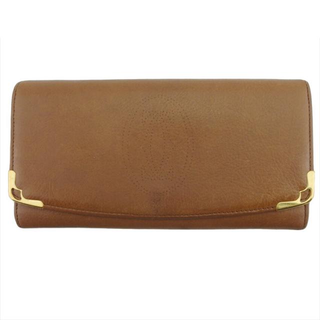 【BIGお買い物ラリー★30%OFFセール中】カルティエ CARTIER 長財布マルチェロ マルチェロ ブラウン レディース 中古