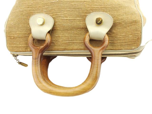 【30％OFF★週末タイムセール】サルヴァトーレフェラガモ Salvatore Ferragamo ハンドバッグ ベージュ　ブラウン レディース 中古_5
