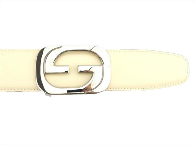 【BIGお買い物ラリー★30%OFFセール中】グッチ GUCCI ベルトリバーシブル インターロッキングG トップ式バックル ベージュ イエロー シルバー レディース 中古 BIGお買い物ラリー☆30%OFFセール中】グッチ GUCCI ベルトリバーシブル