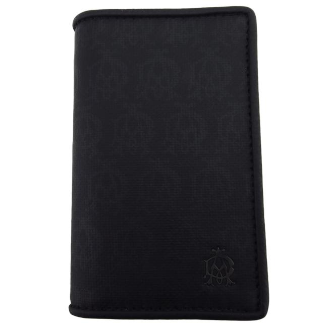 【BIGお買い物ラリー★30%OFFセール中】ダンヒル Dunhill キーケースウィンザー ブラック グレー 灰色 レディース 中古