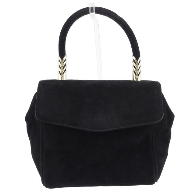 【BIGお買い物ラリー★30%OFFセール中】ヴァレンティノ・ガラヴァーニ Valentino Garavani ハンドバッグゴールド金具 ブラック ゴールド レディース 中古