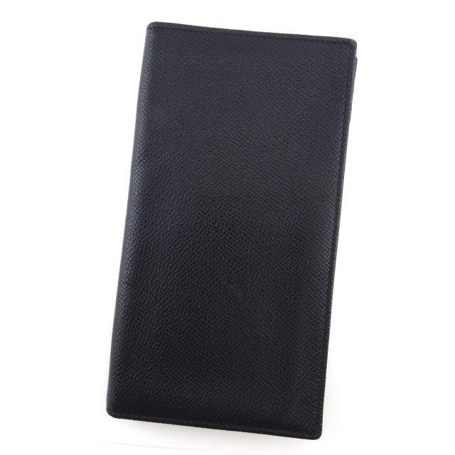 【BIGお買い物ラリー★30%OFFセール中】ブルガリ BVLGARI 札入れクラシコ ブラック レディース 中古