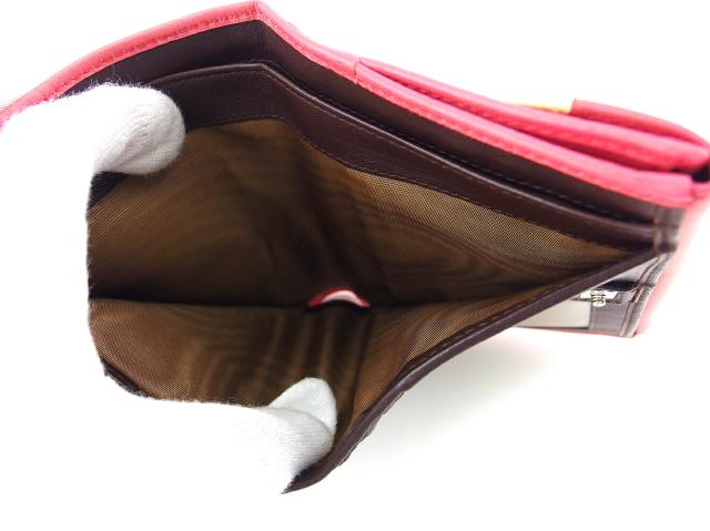 サルヴァトーレフェラガモ Salvatore Ferragamo 二つ折り財布 ピンク レディース 中古_5