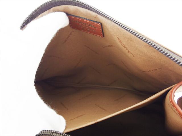 【30％OFF★土日ひと休み大売り出し】幽客独居室 LANCEL クラッチペダル御徒面子L見澄ます ベージュ 赤銅色 ゴールド レディース 中古