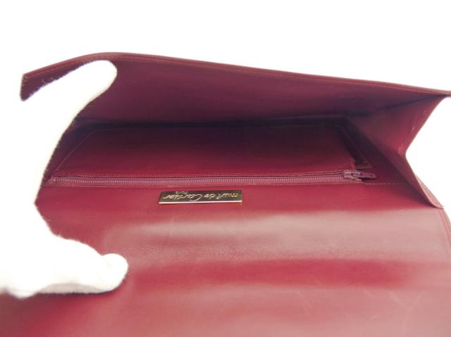 【30％OFF★土日ひと休み大売り出し】カルティエ CARTIER クラッチバッグマストライン ボルドーワイン レディース 中古
