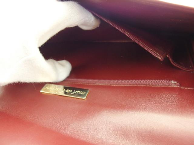 【30％OFF★土日ひと休み大売り出し】カルティエ CARTIER クラッチバッグマストライン ボルドーワイン レディース 中古