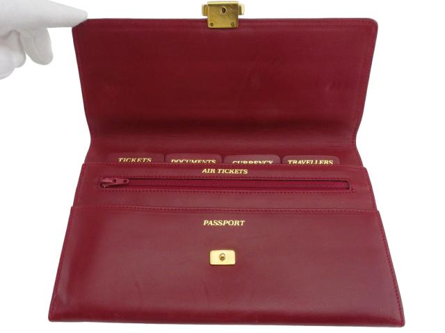 【週末セール★30％OFF】グッチ GUCCI クラッチバッグダブルG オールドグッチ レッド ゴールド シルバー レディース 中古_4