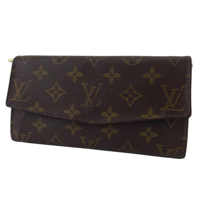 【X'masセール★30%OFF】ルイ・ヴィトン LOUIS VUITTON 長財布モノグラム ヴィンテージ ブラウン ベージュ ゴールド レディース 中古