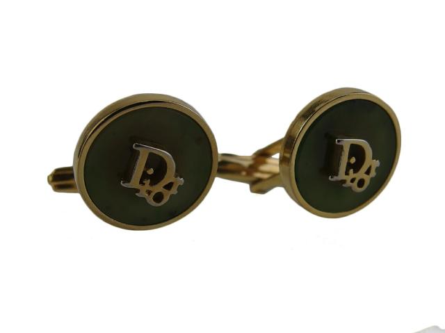 【GWタイムセール】ディオール Dior カフスロゴ スウィヴル式 ゴールド ゴールド レディース 中古_1