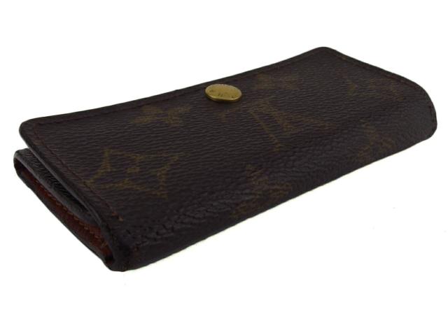 【30％OFF★週末タイムセール】ルイ・ヴィトン LOUIS VUITTON キーケースモノグラム ミュルティクレ4 ブラウン ベージュ ゴールド レディース 中古_2