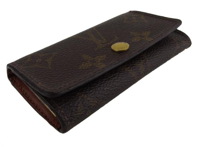 【30％OFF★週末タイムセール】ルイ・ヴィトン LOUIS VUITTON キーケースモノグラム ミュルティクレ4 ブラウン ベージュ ゴールド レディース 中古_3