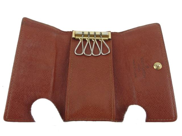 【30％OFF★週末タイムセール】ルイ・ヴィトン LOUIS VUITTON キーケースモノグラム ミュルティクレ4 ブラウン ベージュ ゴールド レディース 中古_4