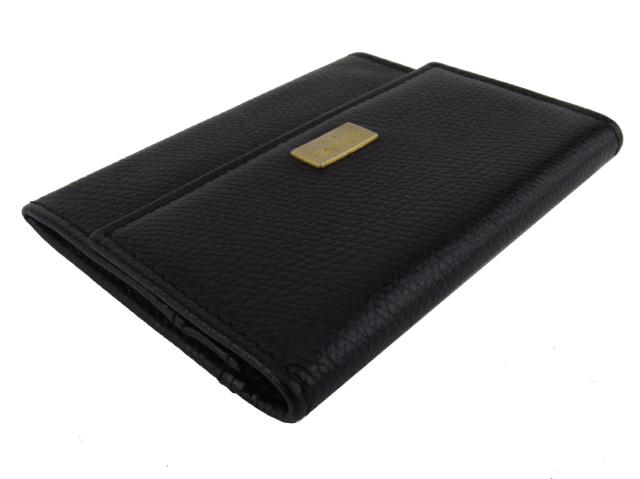 新品未使用　FENDI ゴールド 三つ折り財布 人気】FENDI ゴールド 三つ折り財布 レザー FFロゴ エンボス