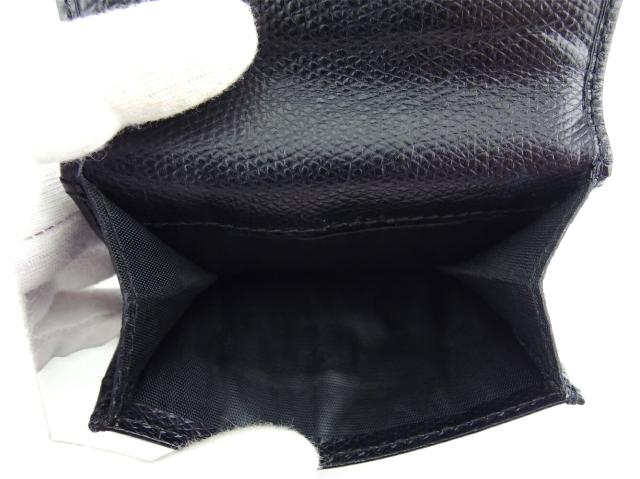 フェンディ FENDI 三つ折り財布FFプレート ブラック ゴールド レディース 中古_4