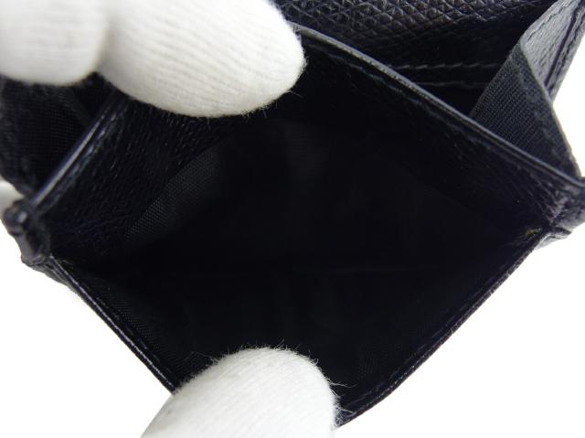 フェンディ FENDI 三つ折り財布FFプレート ブラック ゴールド レディース 中古_5