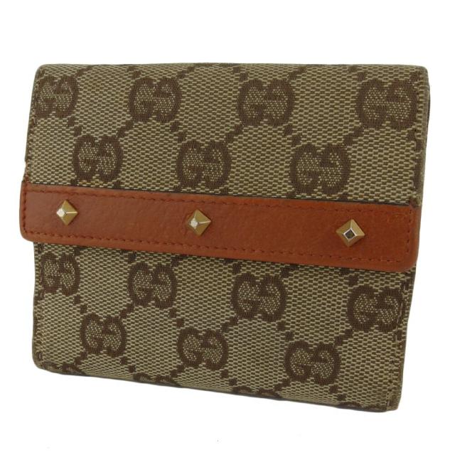 Gucci 二つ折り財布 ベージュ/ブラウン