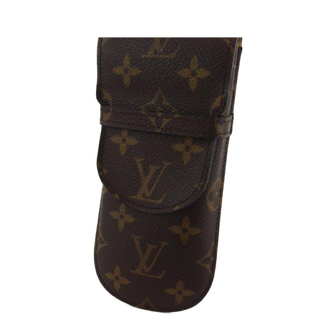 【X'masセール★30%OFF】ルイ・ヴィトン LOUIS VUITTON メガネケースモノグラム エテュイリュネットラバ ブラウン ベージュ レディース 中古