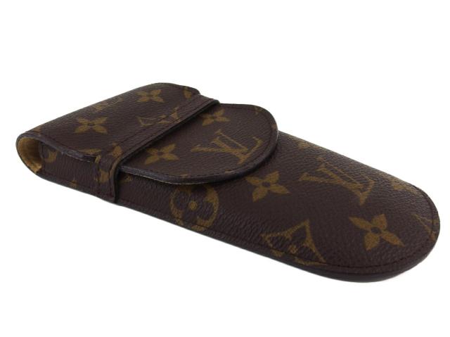 【30％OFF★週末タイムセール】ルイ・ヴィトン LOUIS VUITTON メガネケースモノグラム エテュイリュネットラバ ブラウン ベージュ レディース 中古_3