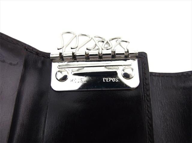 グッチ GUCCI キーケースGGキャンバス ブラウン ブラック シルバー レディース 中古_6