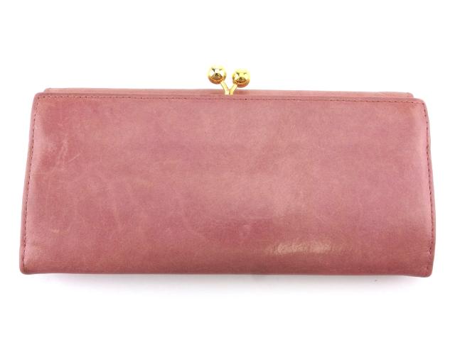 ミュウミュウ MIUMIU 長財布リボン ピンク ゴールド レディース 中古_1