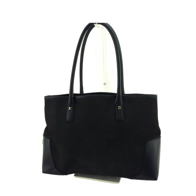 【X'masセール★30%OFF】サルヴァトーレフェラガモ Salvatore Ferragamo トートバッグロゴプレート ブラック シルバー レディース 中古