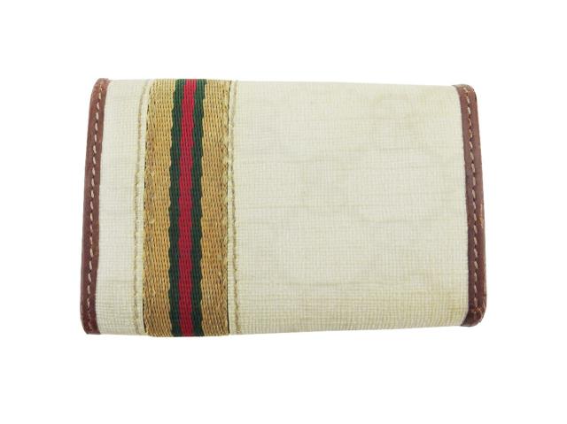 グッチ GUCCI キーケースGGプラス シェリーライン ホワイト 白