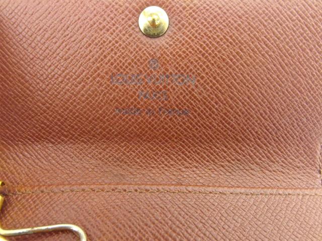 ルイ・ヴィトン LOUIS VUITTON キーケースモノグラム ミュルティクレ4 ブラウン ベージュ ゴールド レディース 中古_6