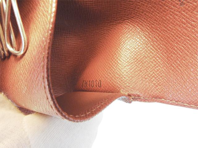 ルイ・ヴィトン LOUIS VUITTON キーケースモノグラム ミュルティクレ4 ブラウン ベージュ ゴールド レディース 中古_7