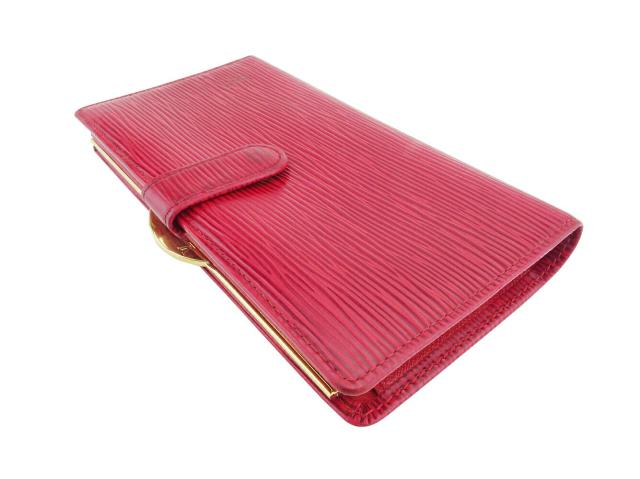 ルイヴィトン　エピコンチネンタル・ヴィエノワ　二つ折り長財布　がま口型　イエロー ルイヴィトン LOUIS VUITTON 財布 二つ折り ポルトフォイユ ヴィエ