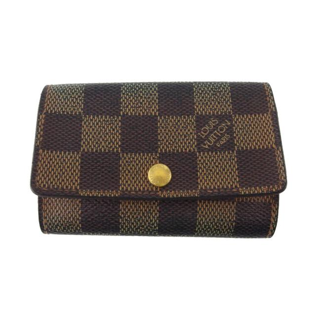 【BIGお買い物ラリー★30%OFFセール中】ルイ・ヴィトン LOUIS VUITTON キーケースダミエ ミュルティクレ6 ブラウン ベージュ ゴールド レディース 中古