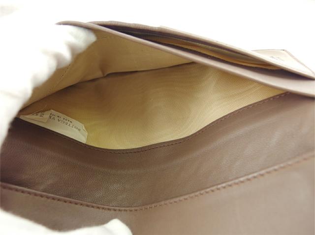 【GWタイムセール】ボッテガヴェネタ BOTTEGAVENETA 長財布イントレチャート グレー 灰色 ブラウン レディース 中古_9