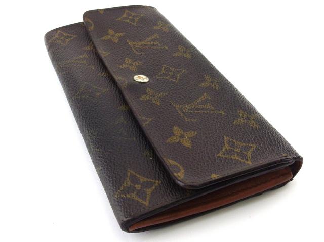 【30％OFF★週末タイムSALE】ルイ・ヴィトン LOUIS VUITTON 長財布モノグラム ポシェットポルトモネクレディ ブラウン ベージュ レディース 中古_3