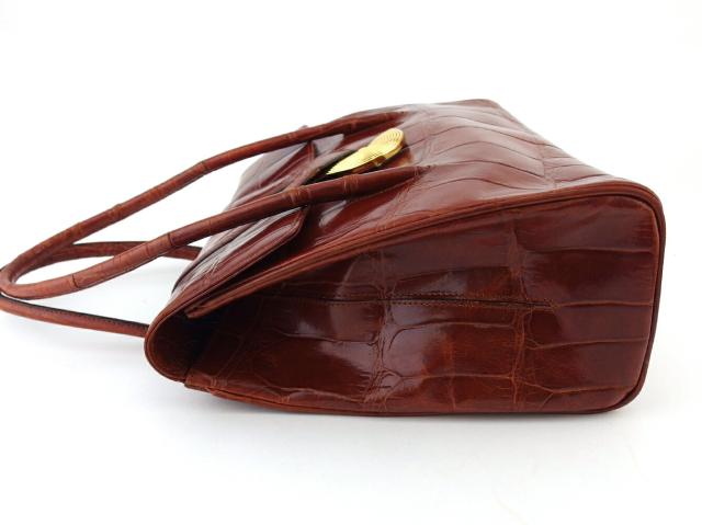 【GWタイムセール】ジバンシィ GIVENCHY ハンドバッグ ブラウン ゴールド レディース 中古_2